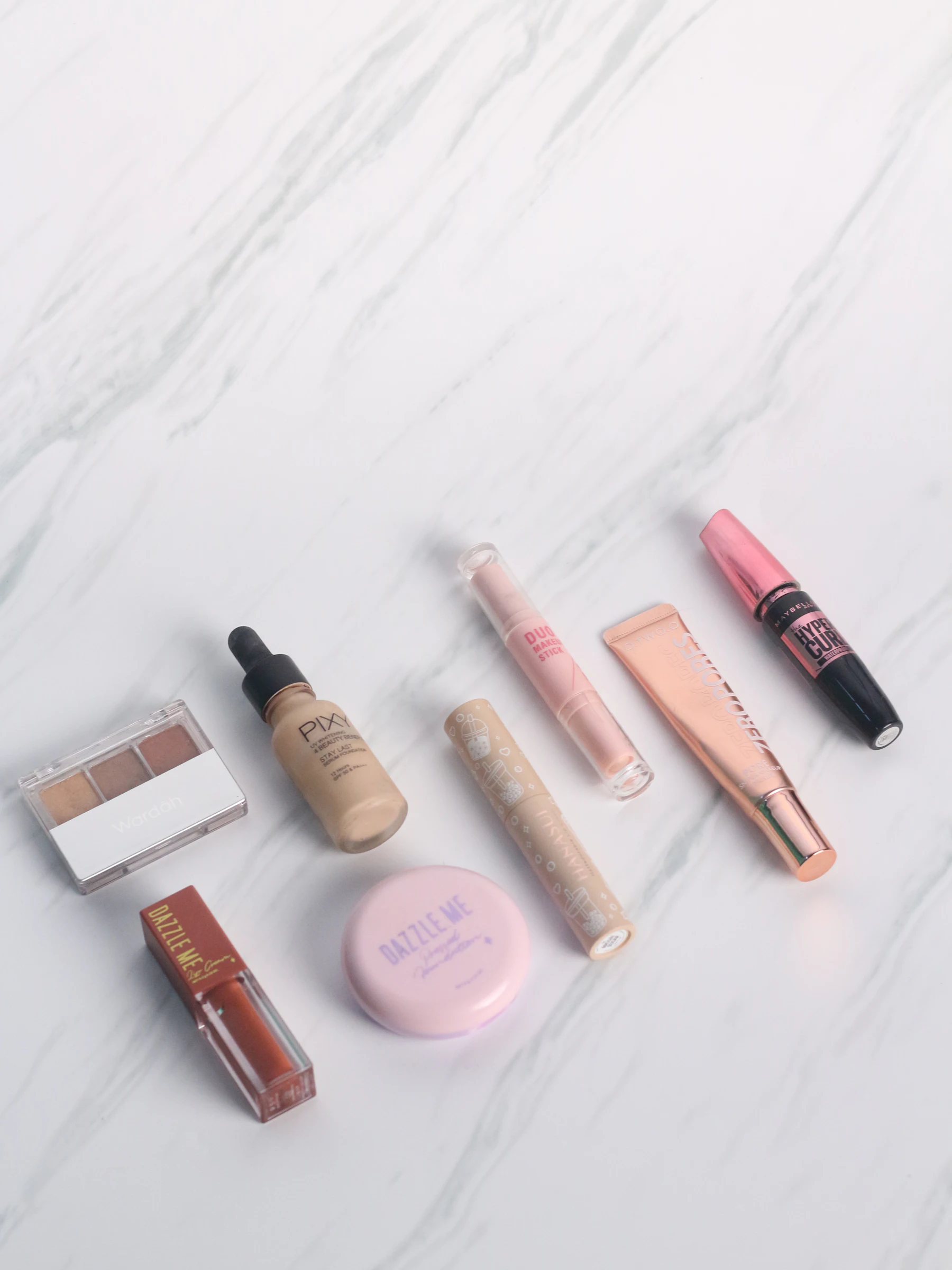 Makeup collection — editorial image