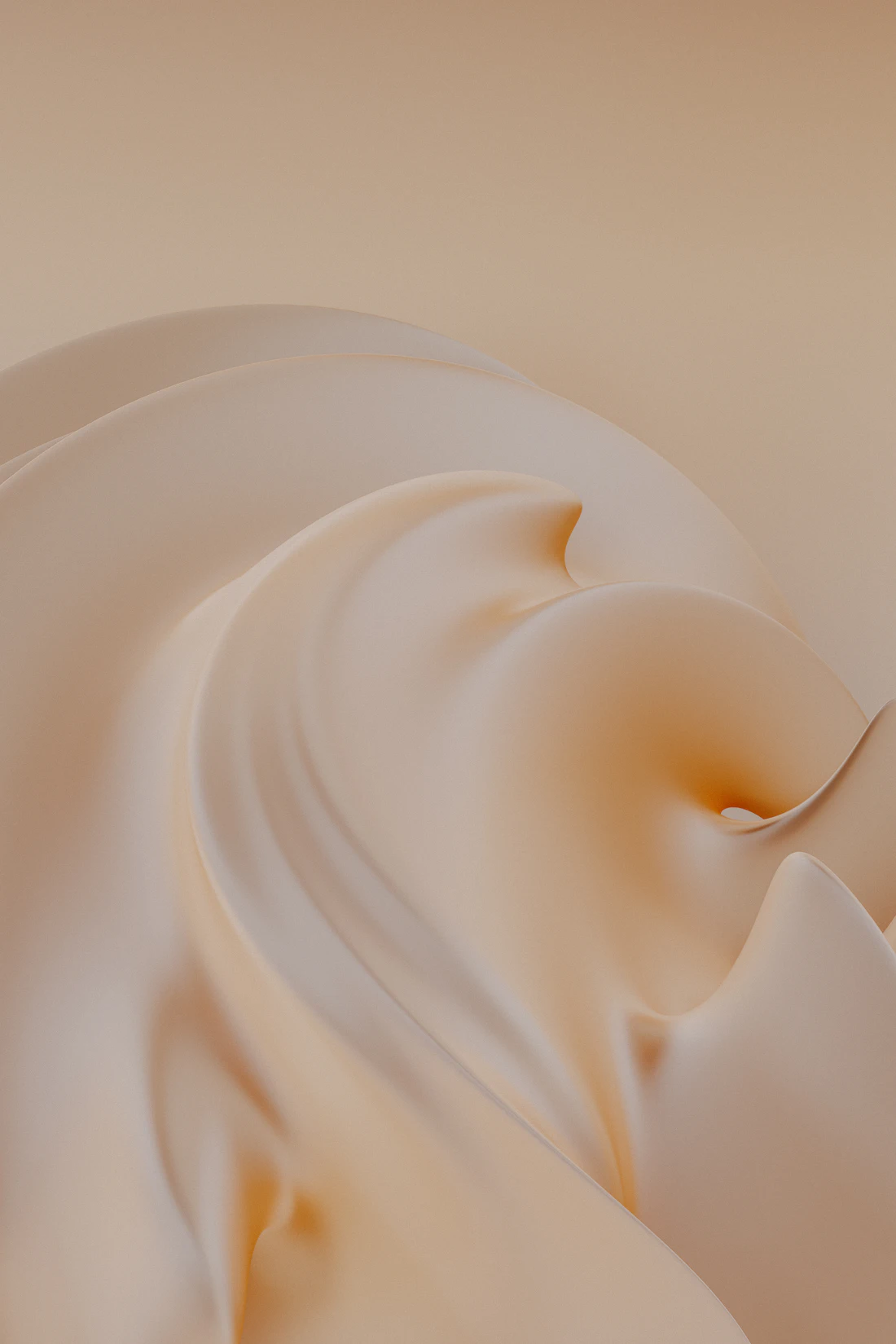 Close-up of a whipped, silky cream texture